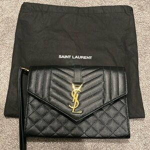Yves Saint Laurent Cassandre Matelassé Flap Pouch